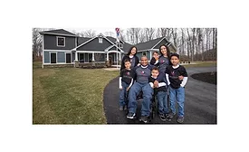 Major Jeremy Haynes with his family