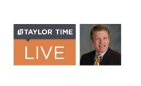 Taylor Time Live logo and photo of Mike Hutton
