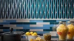 Ka-nū Collection by Lunada Bay Tile on a kitchen backsplash.