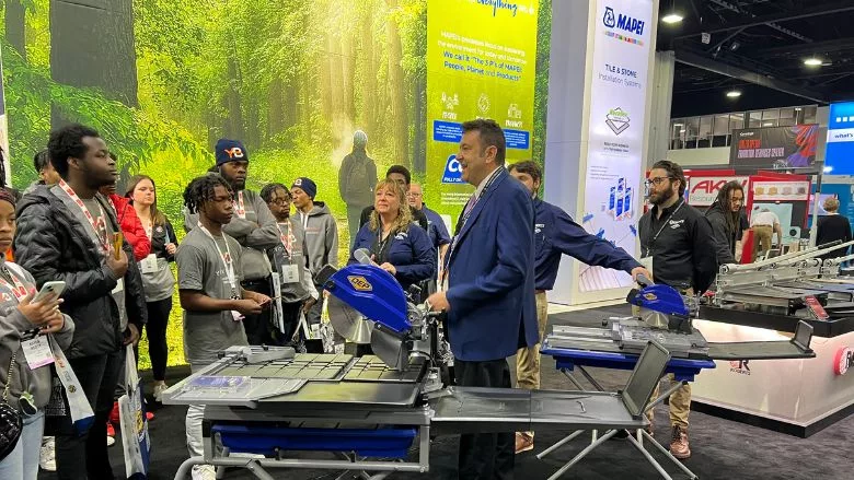 FCEF Program Students at Coverings 2024 Len Gould QEP