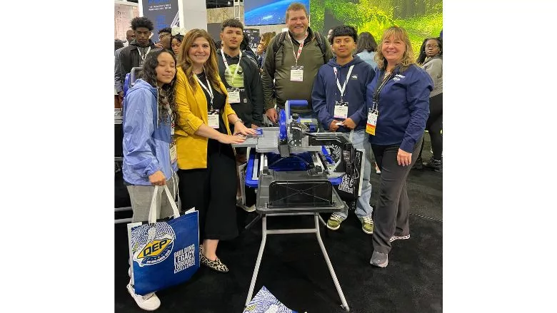 FCEF Program Students at Coverings 2024 Megan Justin Leslie