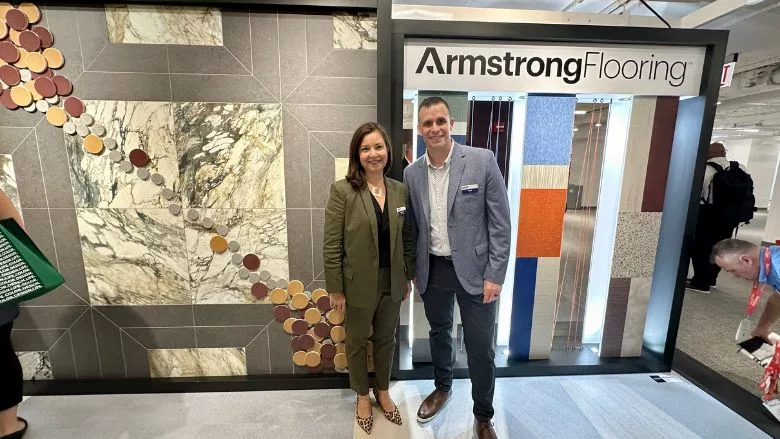 Jennifer Zimmerman and Fred Reitz AHF Products Neocon 2024.jpg