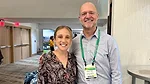 Olivia LaMarche, sustainability manager at WAP Sustainability, and Shane Totten, director of sustainability, Mannington