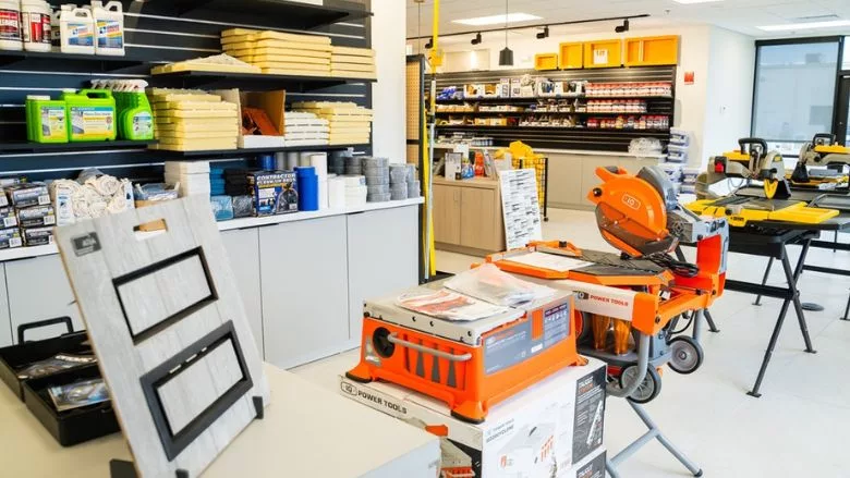 Louisville Cincinnati Showroom stocks installation products. 