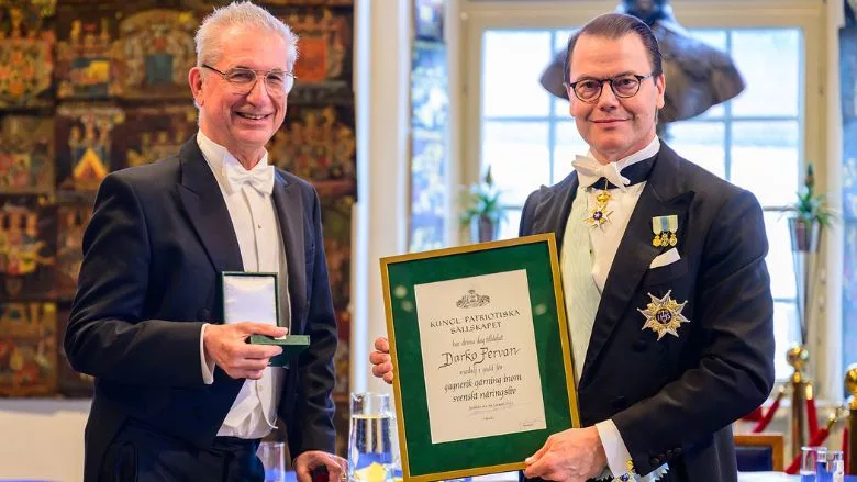 Darko Pervan receives Swedish Enterprise Medal 2025