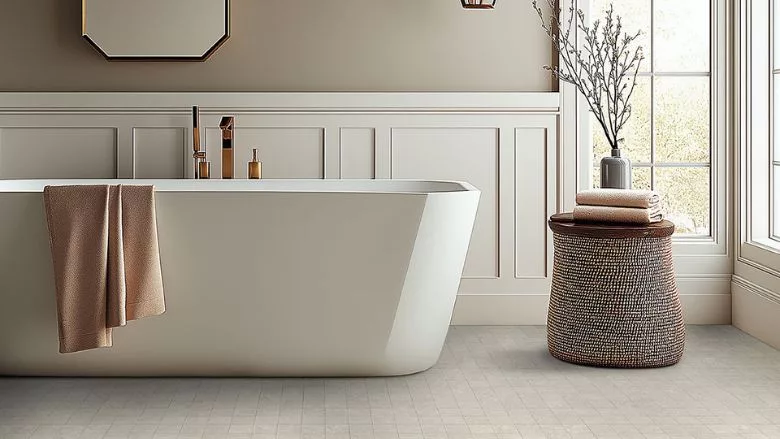 MSI Girona tile in a bathroom.