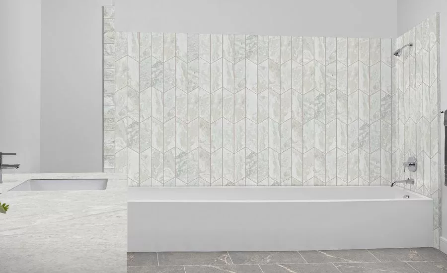 Natural stone in a bathroom