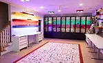 Lego room with a area rug
