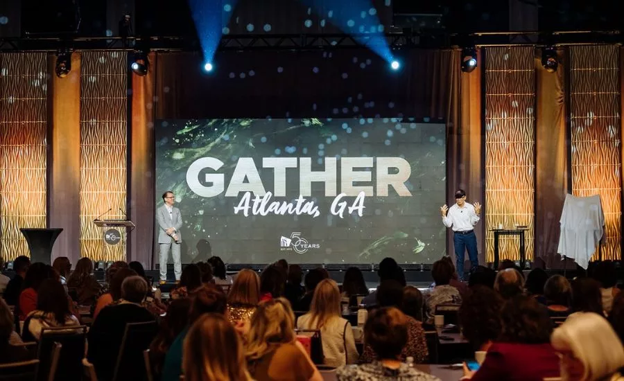 Gather Gala in a ballroom