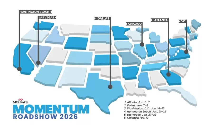 US Map of Roadshow Event locations