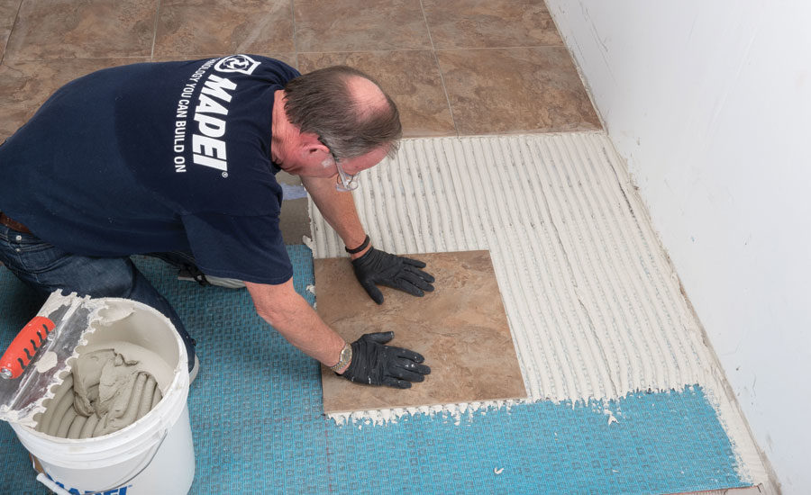 Installing Large Format Ceramic Tile, How To Put Down Ceramic Tile On Cement Floor