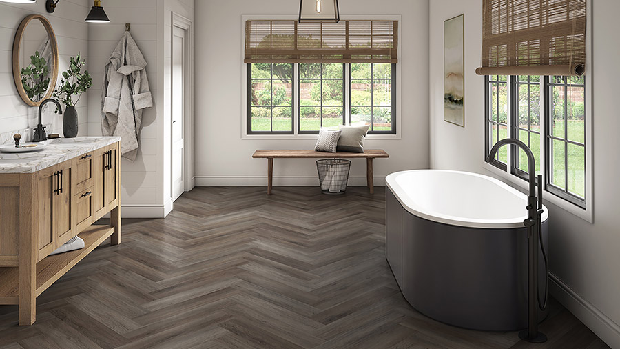 AVA's Herringbone luxury vinyl plank