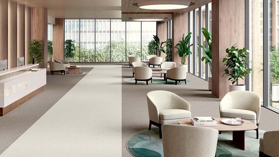Raw Elements carpet tiles designed by Signature Floors