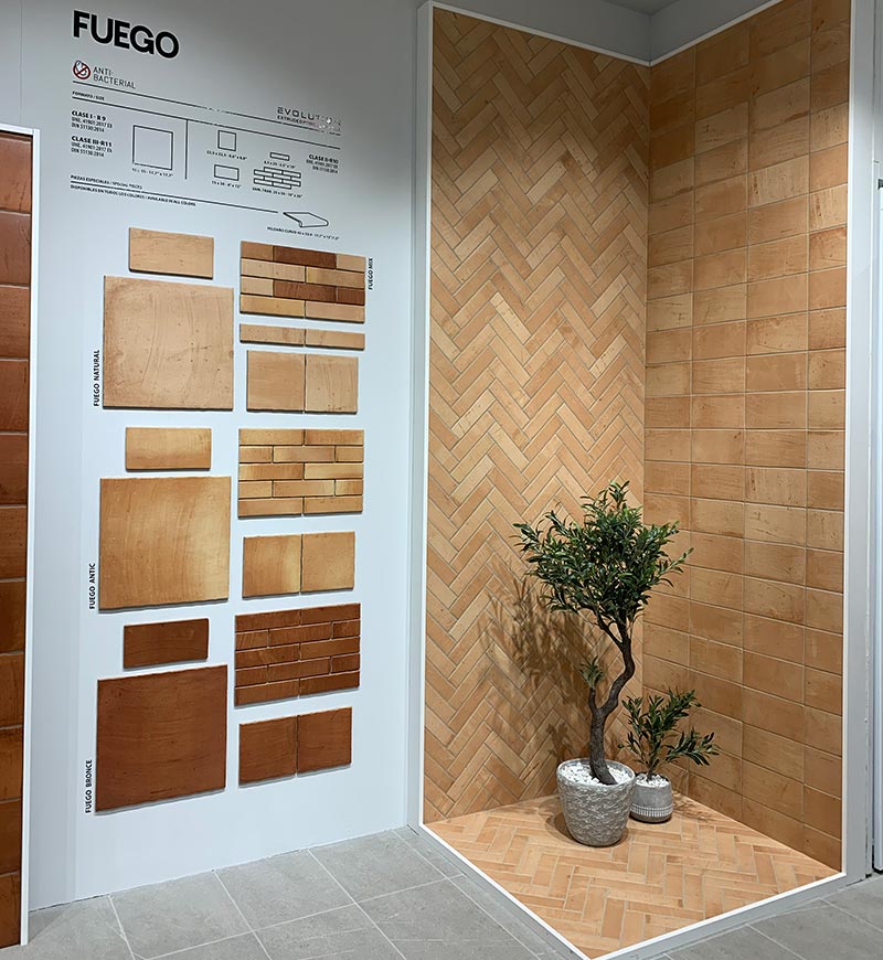 Natucer’s Fuego collection comes in a variety of terracotta and Saltillo looks