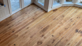 white oak floor in a historic home