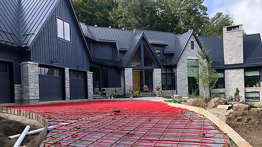 installing snow and ice melting system