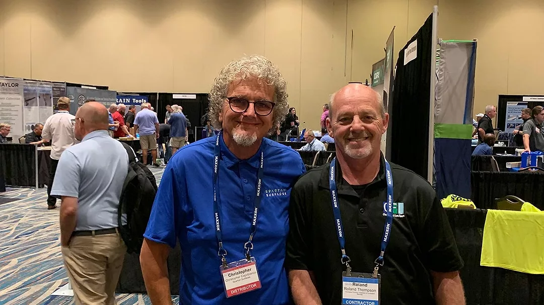 Spartan Surfaces’ Christopher Capobianco and CFI member Roland Thompson