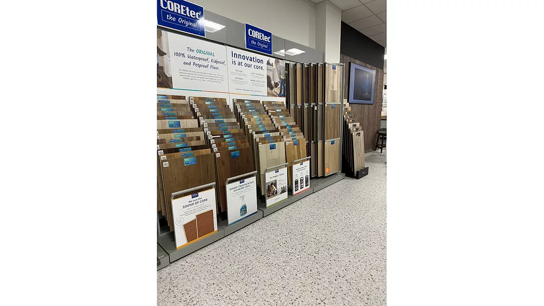 Hard surface displays at DeGraaf Interiors' Ada showroom