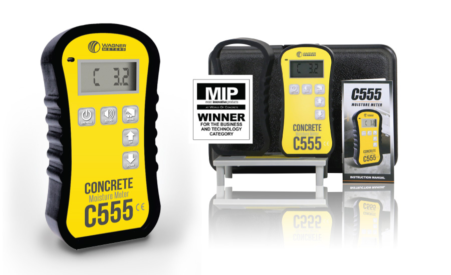 C555 Handheld Concrete Moisture Meter Kit with Backlight
