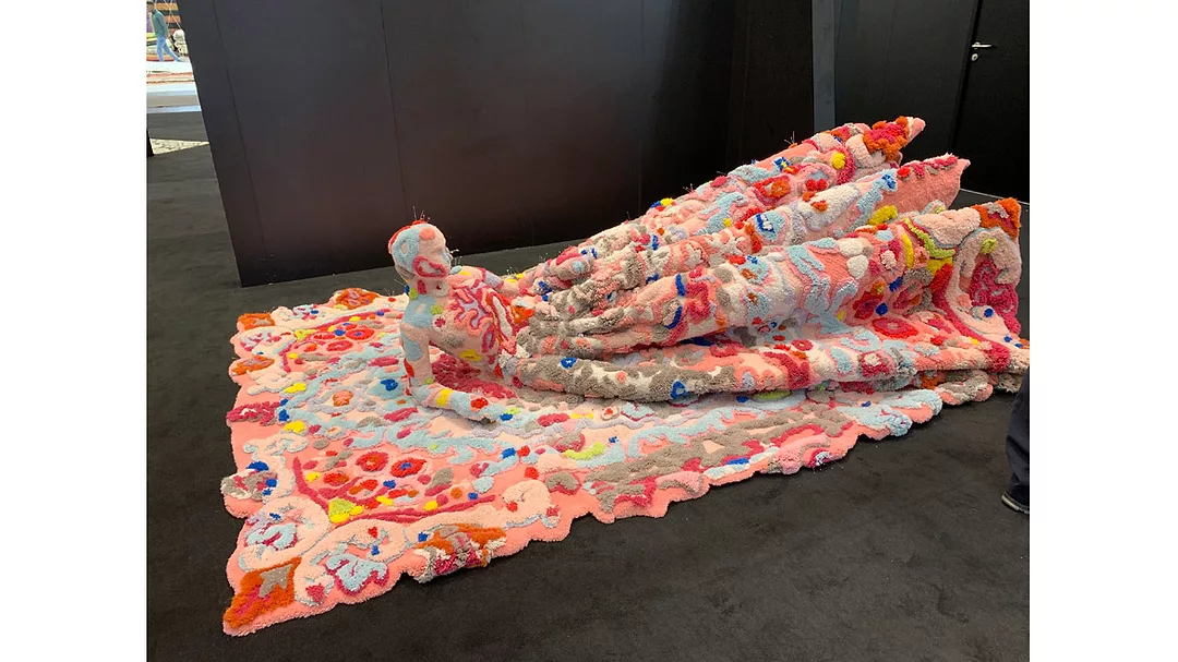 hand-made rug sculpture